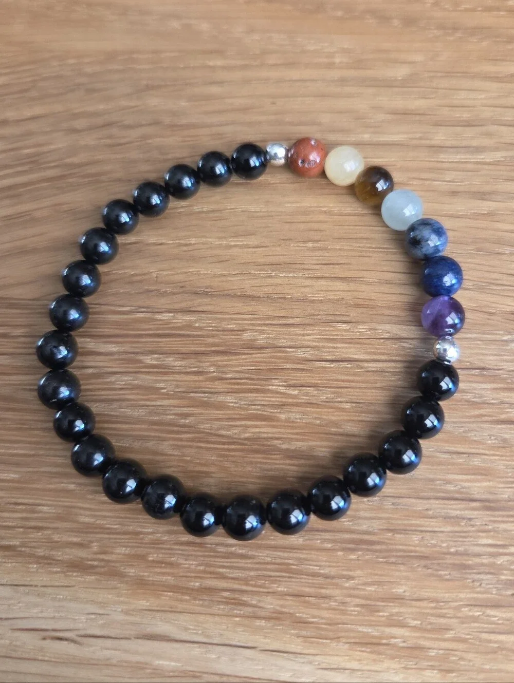 Chakra Beaded Stretch Bracelet | Handmade